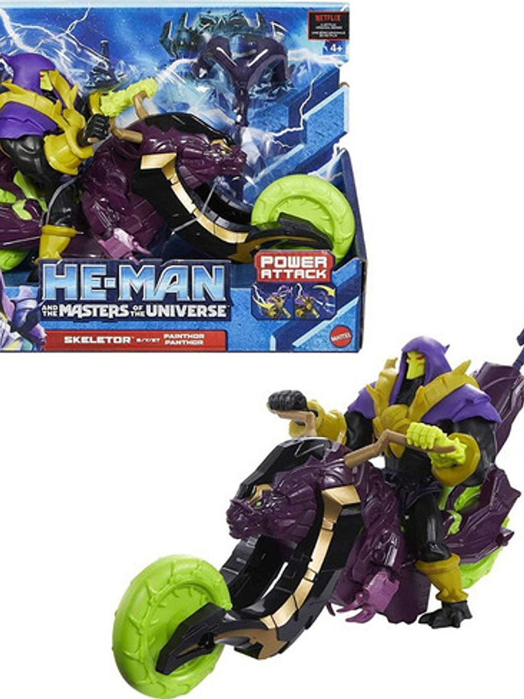 Figura Skeletor Heman Con Moto 26 Cm Master Of The Universo 1