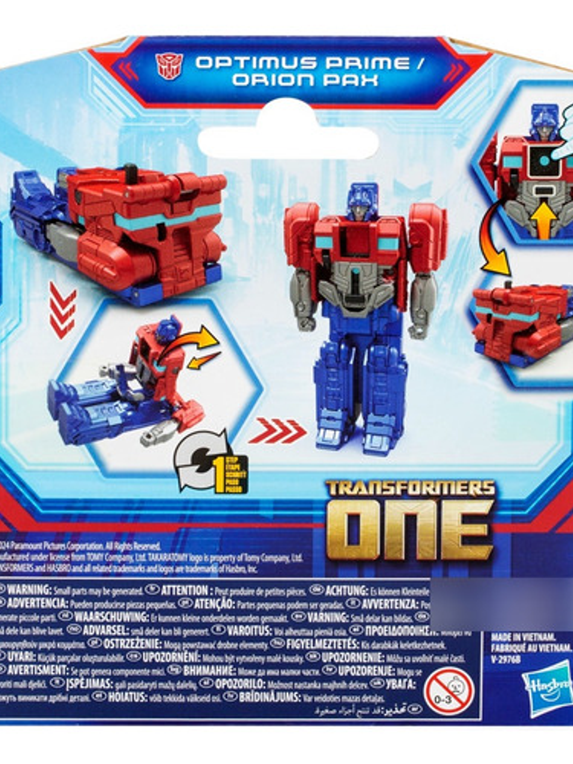 Figura De Acción Transformers One Optimus Prime (orion Pax) 7