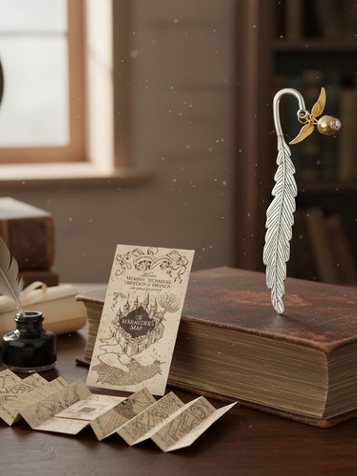 Marcapagina De Harry Potter Snitch Dorada Metálico 2