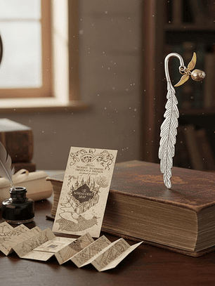Marcapagina De Harry Potter Snitch Dorada Metálico