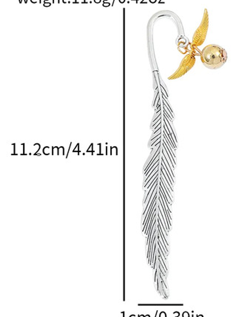 Marcapagina De Harry Potter Snitch Dorada Metálico 6