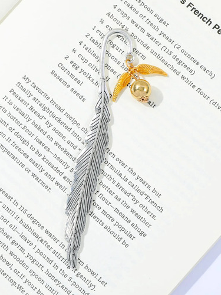 Marcapagina De Harry Potter Snitch Dorada Metálico 7