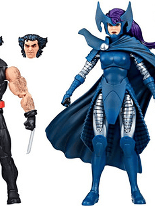 Pack De Figuras Wolverine & Psylocke 50 Years Marvel Legends