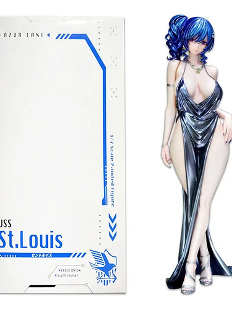 Figura Anime Azur Lane Pola Uss St Louis Vestido De Noche 1