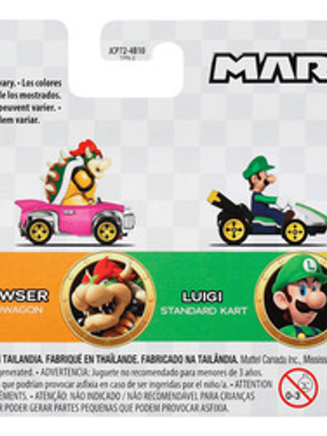 Hot Wheels Paquete Luigi, Mario, Bowser Y Bowser Jr. 3