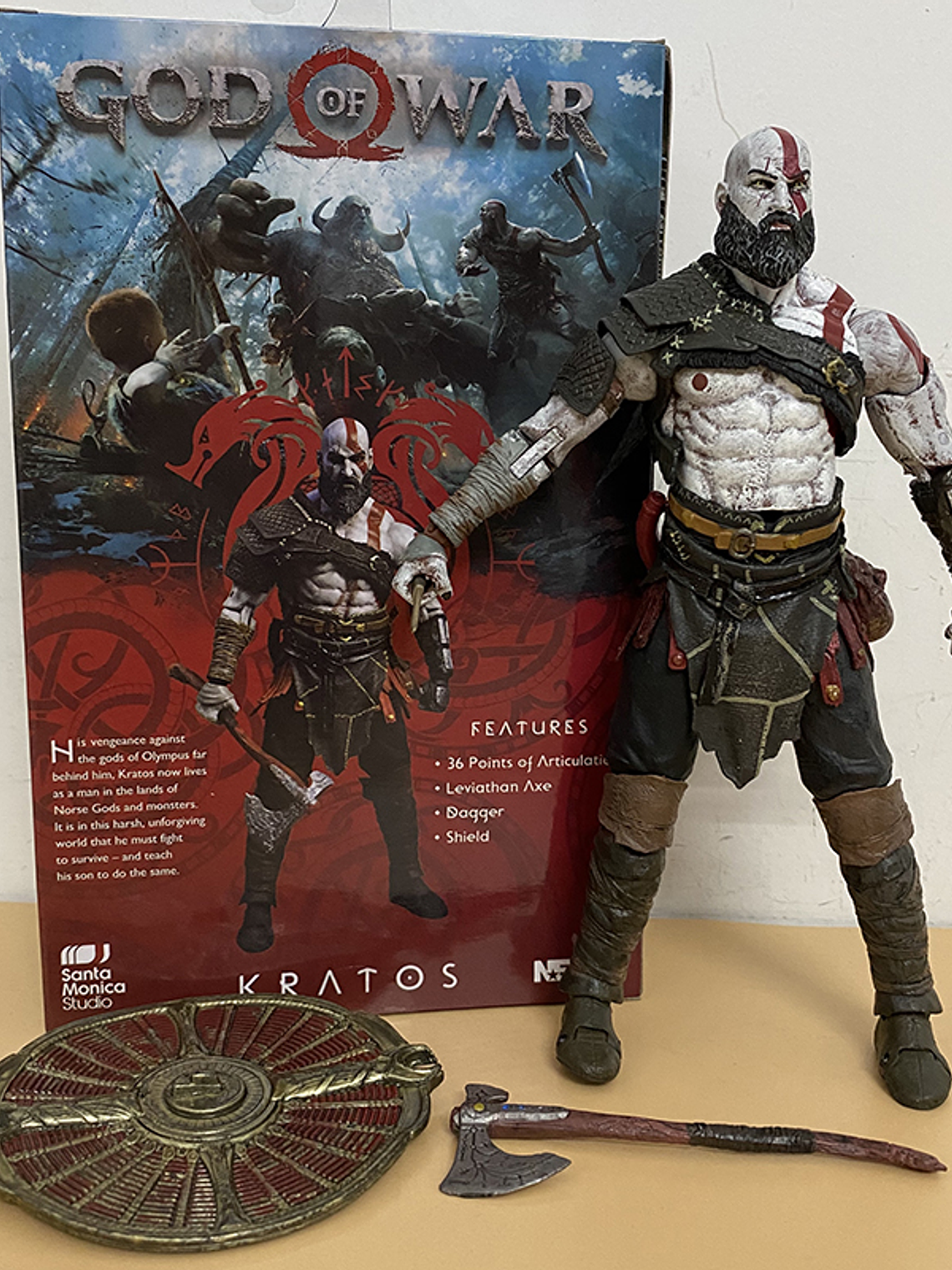 Figura de acción articulada de Kratos GoW 4 1