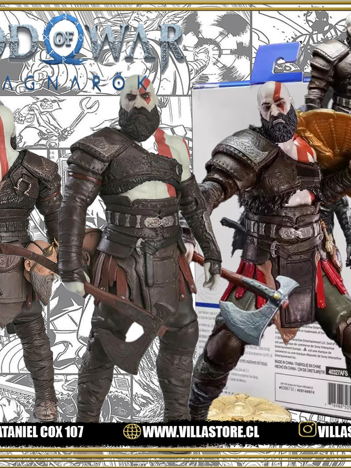 Figura de acción articulada de Kratos GoW 4 3