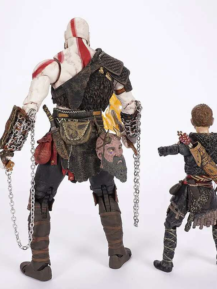 Figura de acción Pack figuras GOW 4 Kratos y Atreus  4