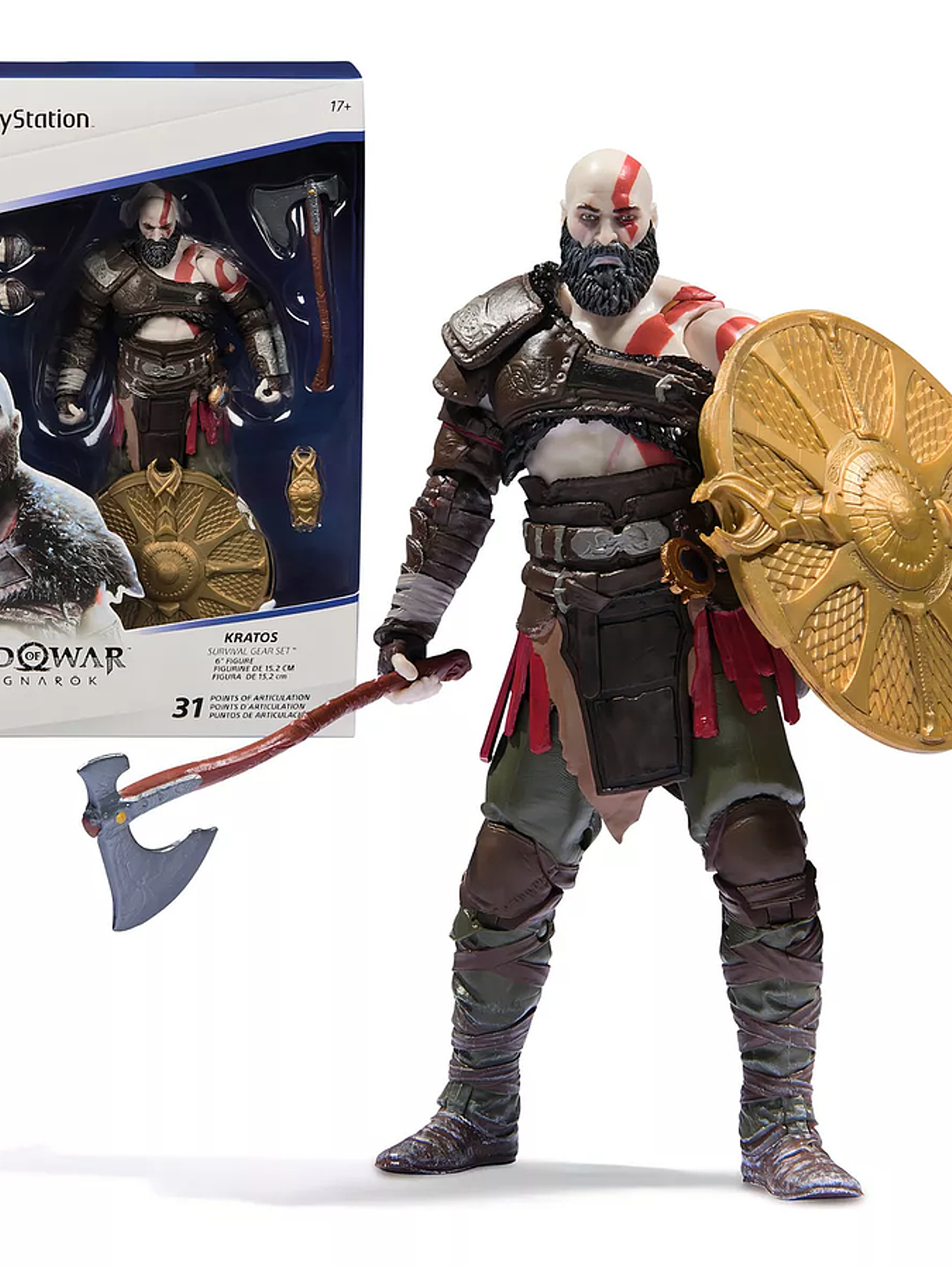 Figura de acción Playstation Kratos GOW Ragnarok  4