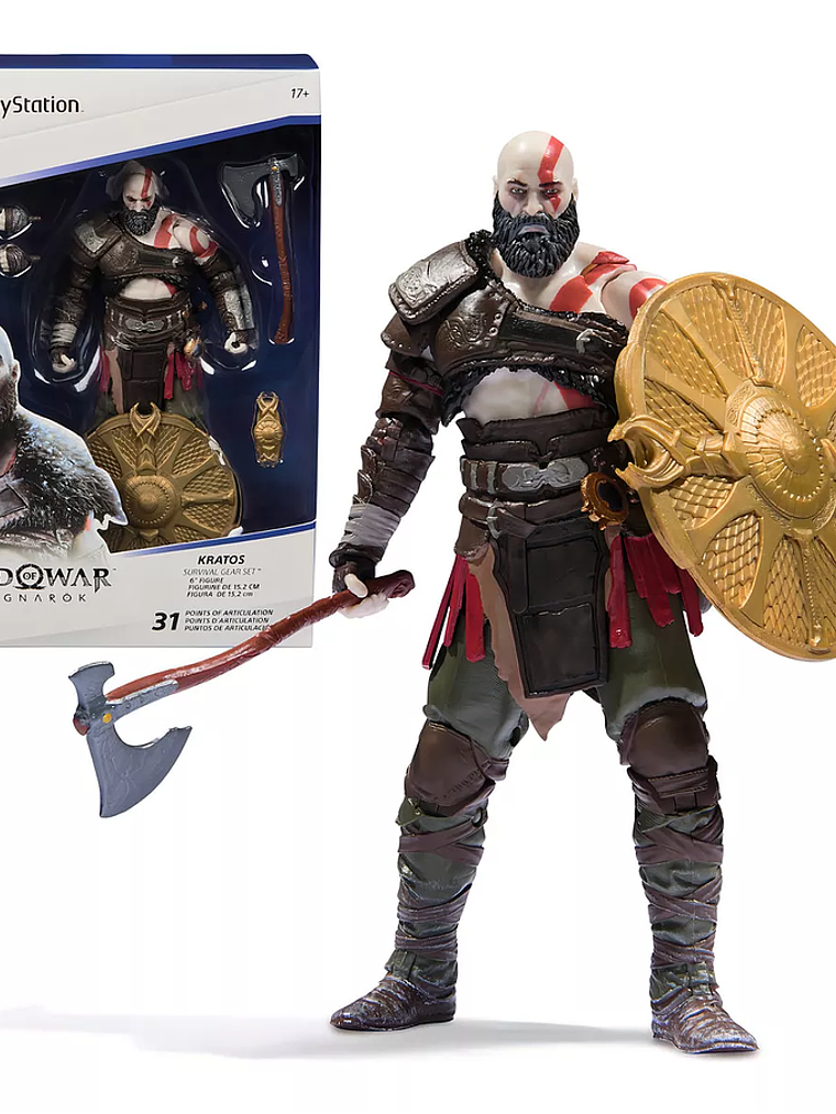 Figura de acción Playstation Kratos GOW Ragnarok  4