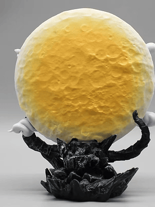 Figura monkey D Luffy gear 5 base calavera dios del sol