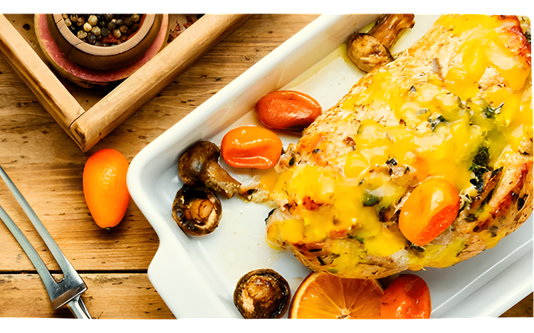 Pechuga de pavo rellena