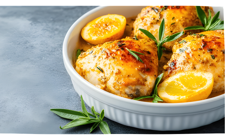 Pollo escabechado al limón