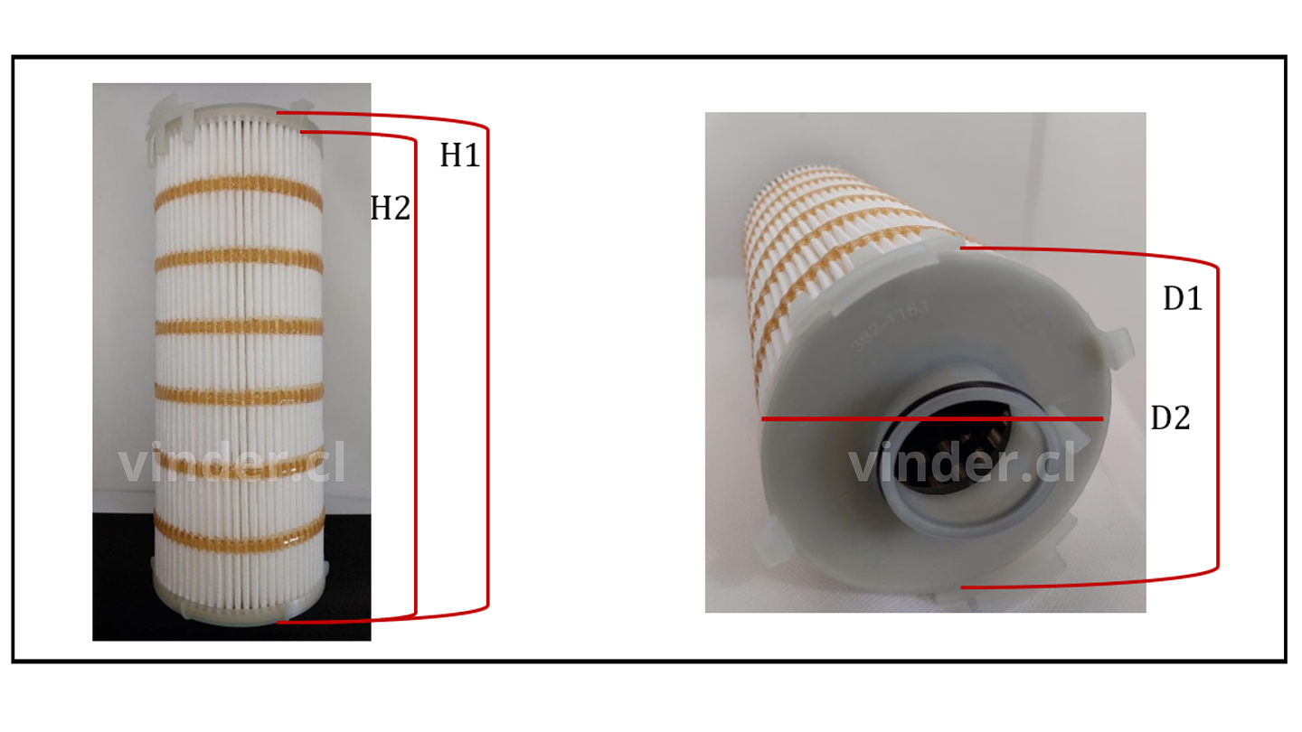 3621163 Filtro Caterpillar  5