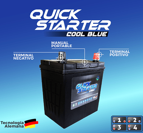 Batería 35 AH 345 CCA - Marca QuickStarter
