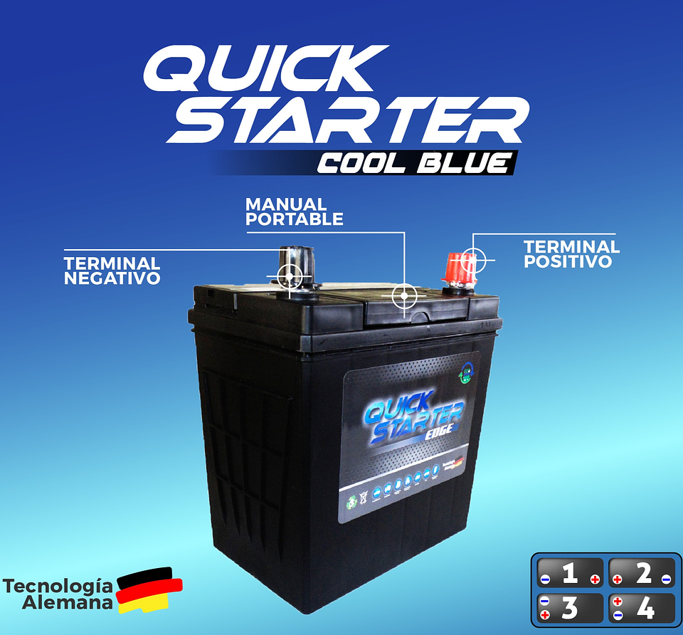 Batería 35 AH 345 CCA QuickStarter 1
