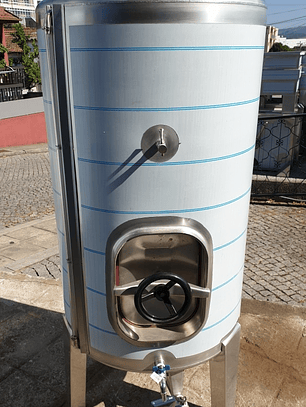 Cuba Inox 350 Litros Porta Lateral