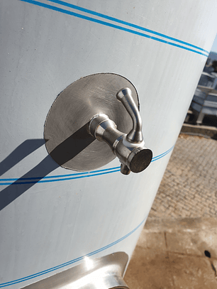 Cuba Inox 350 Litros Porta Lateral