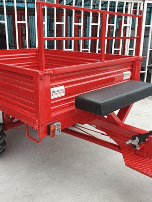 Reboque Com Tração P/Motocultivador