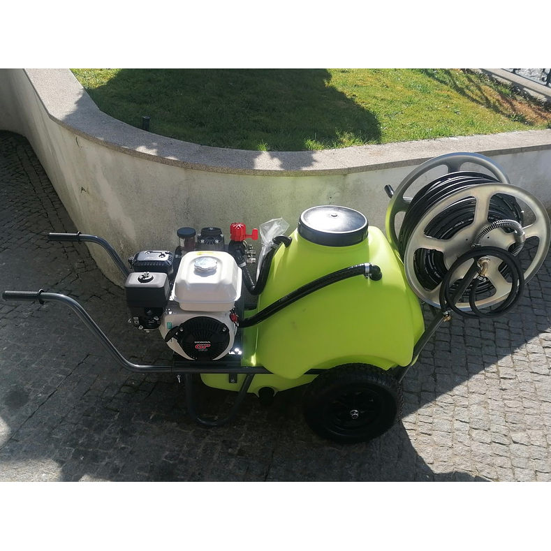 Carrinho Sulfatar Rocha 120 litros motor Honda GP160 bomba AR303 1