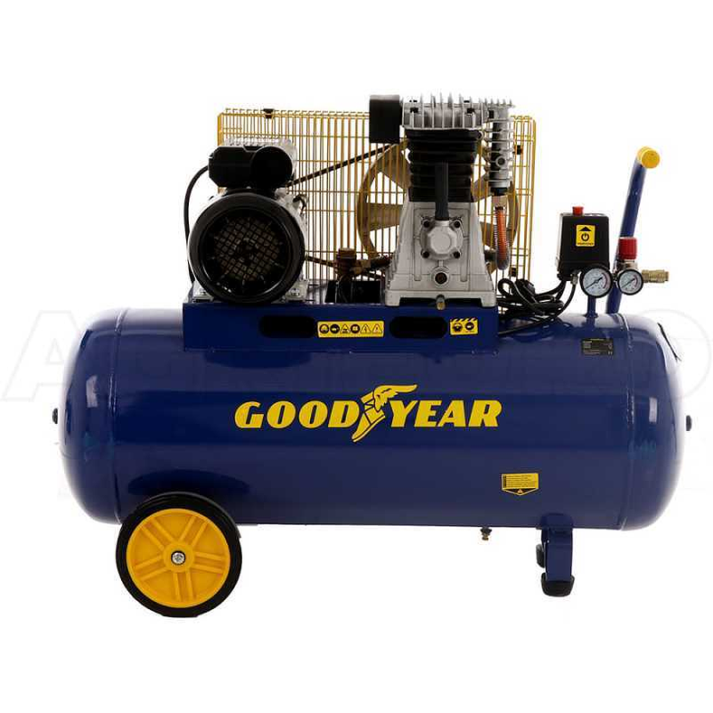 Compressor Elétrico Goodyear 3HP 100 Litros Correias 1