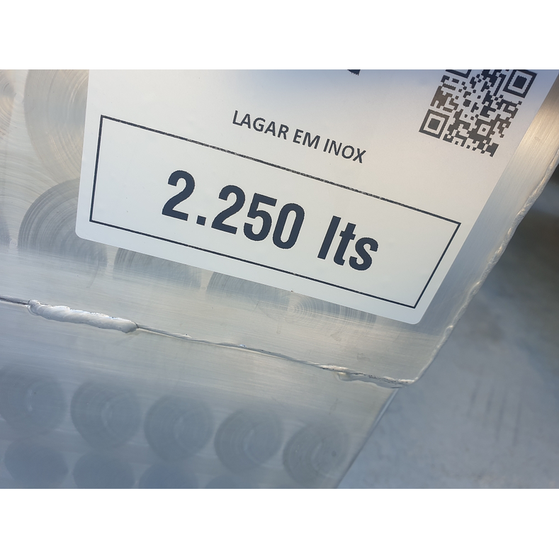 Lagar Inox 2250 Litros Chapa Italiana 4