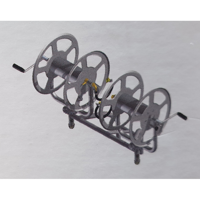 Enrolador Giratório Duplo Rocha 2x60 Metros C/Suporte 1