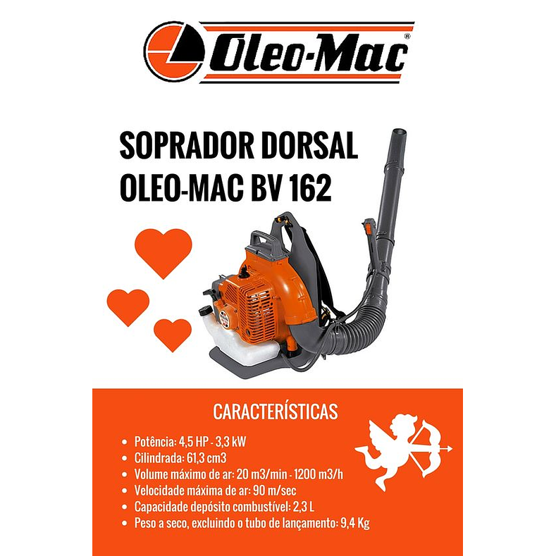 Soprador Dorsal Oleo Mac BV 163 10