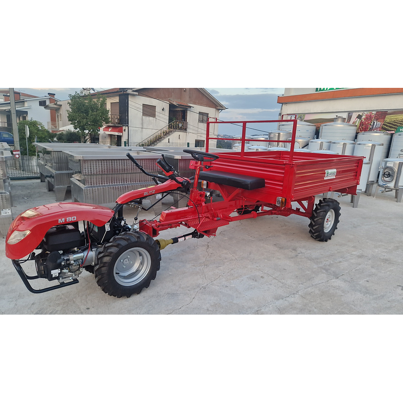 Motocultivador Blitz M80 C/Reboque Tracção 3