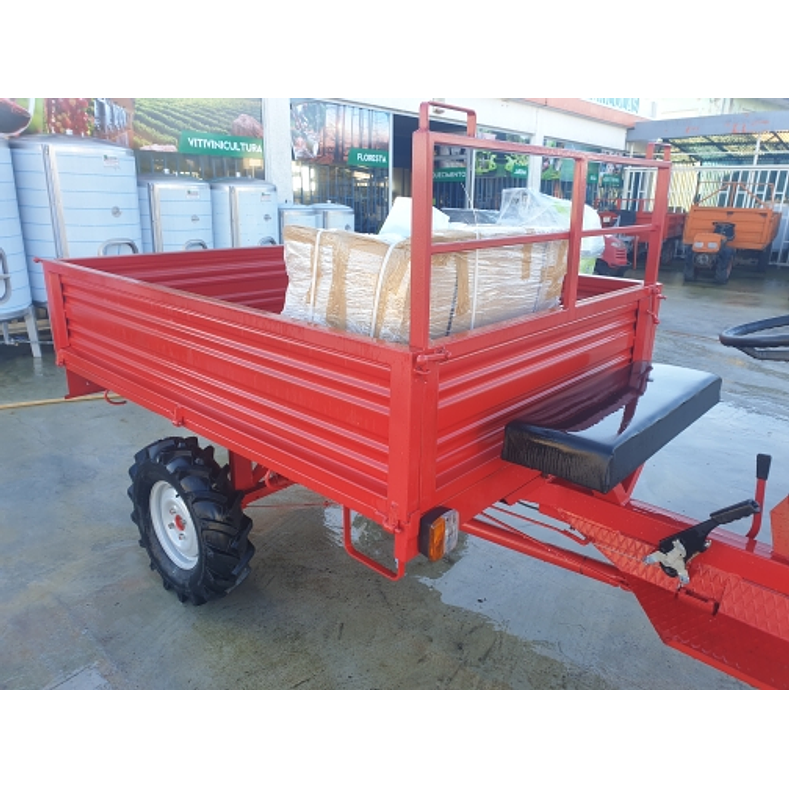 Motocultivador Valpadana M120 C/Reboque Tração 7