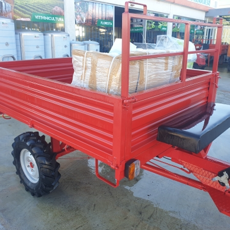 Motocultivador Valpadana M120 C/Reboque Tração 7