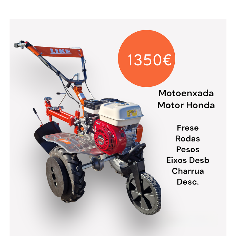 Motoenxada Like Honda Gx160 Completa 2
