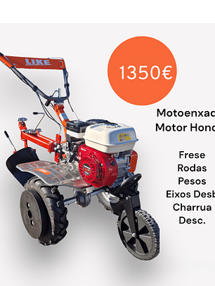 Motoenxada Like Honda Gx160 Completa