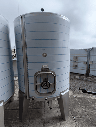 Cuba Inox  Vinho 2000 Litros 2 Portas