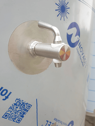 Cuba Inox  Vinho 2000 Litros 2 Portas