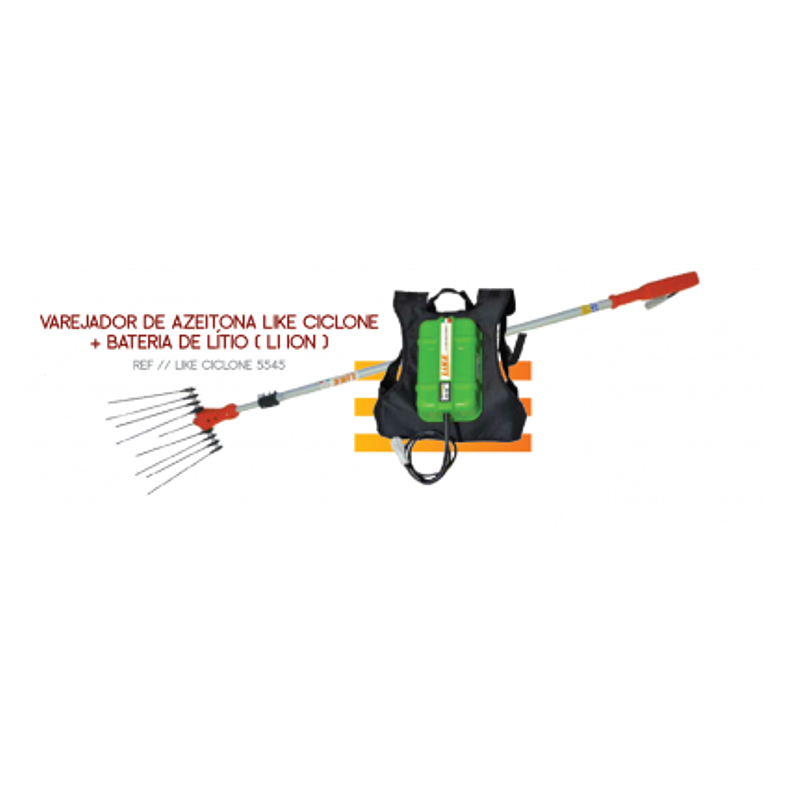 Varejador Azeitonas Varetas LIKE CICLONE + Mochila com Bateria de Litio  1