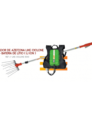 Varejador Azeitonas Varetas LIKE CICLONE + Mochila com Bateria de Litio 
