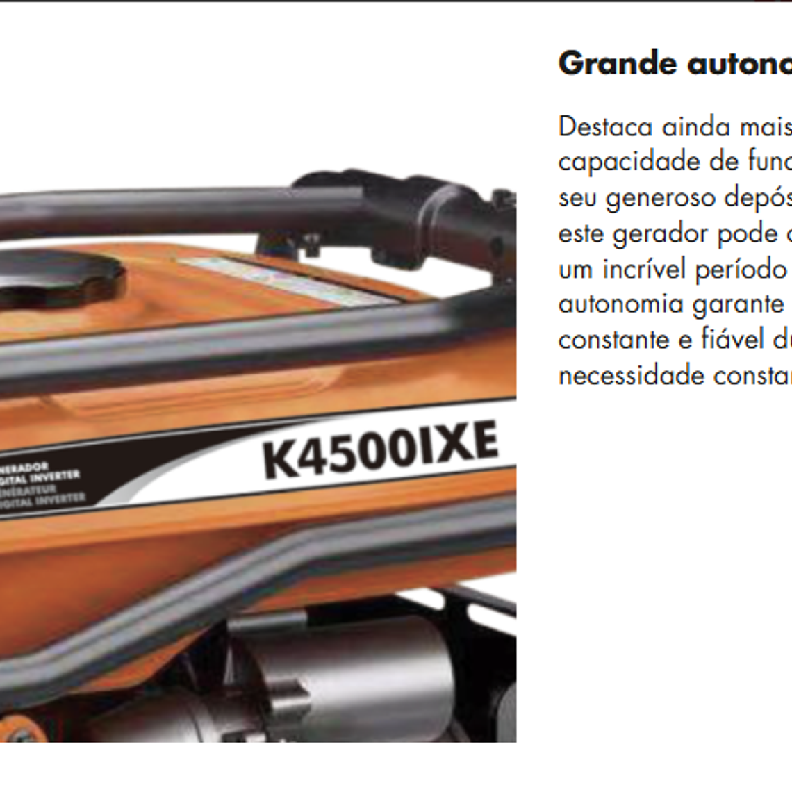 Gerador Digital Inverter KPC K4500IX 4