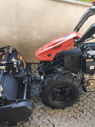 Motocultivador Gasóleo 10HP Triturador 90cm Arranque Eléctrico