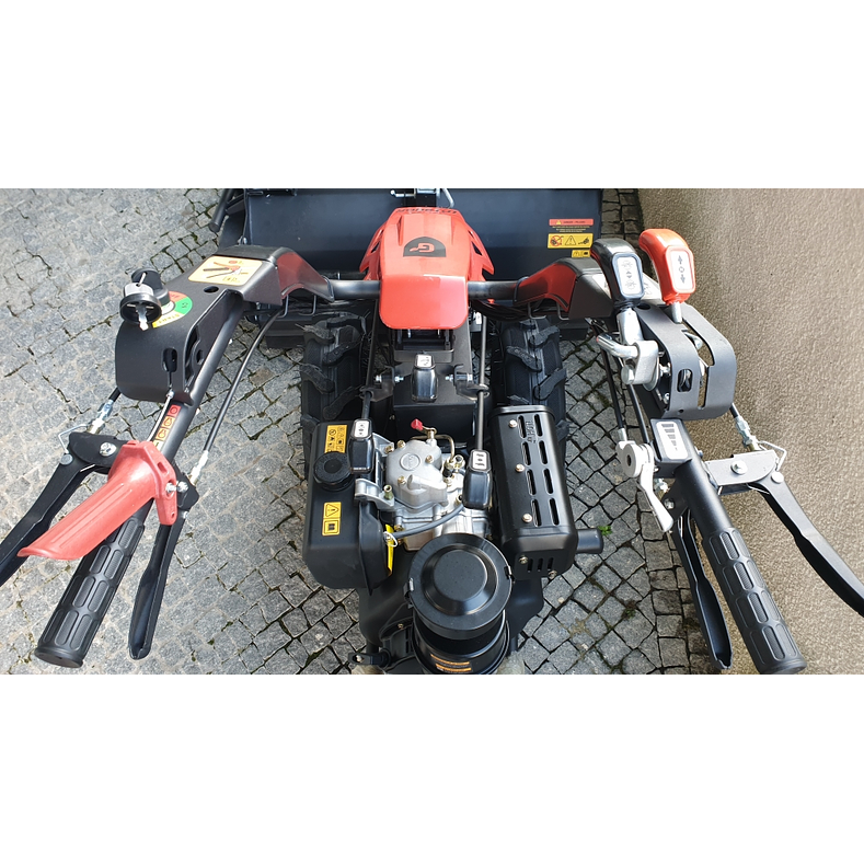 Motocultivador Gasóleo 10HP Triturador 90cm Arranque Eléctrico 4