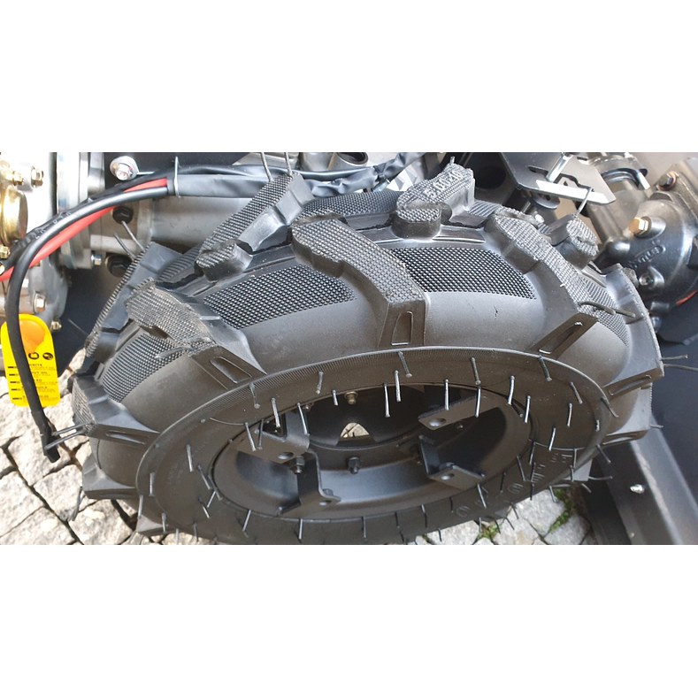 Motocultivador Gasóleo 10HP Triturador 90cm Arranque Eléctrico 6