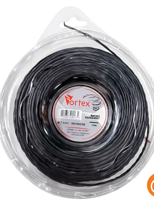 Fio Nylon Helicoidal Vortex p/ Roçadora 3mm