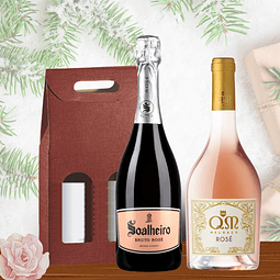 Set Navidad 2 Vinos – Rosados para un Regalo Especial