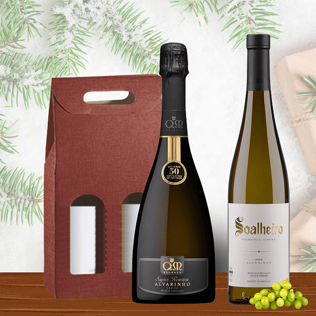 Conjunto Natal 2 Vinhos – Celebre o Natal com Elegância Alvarinho