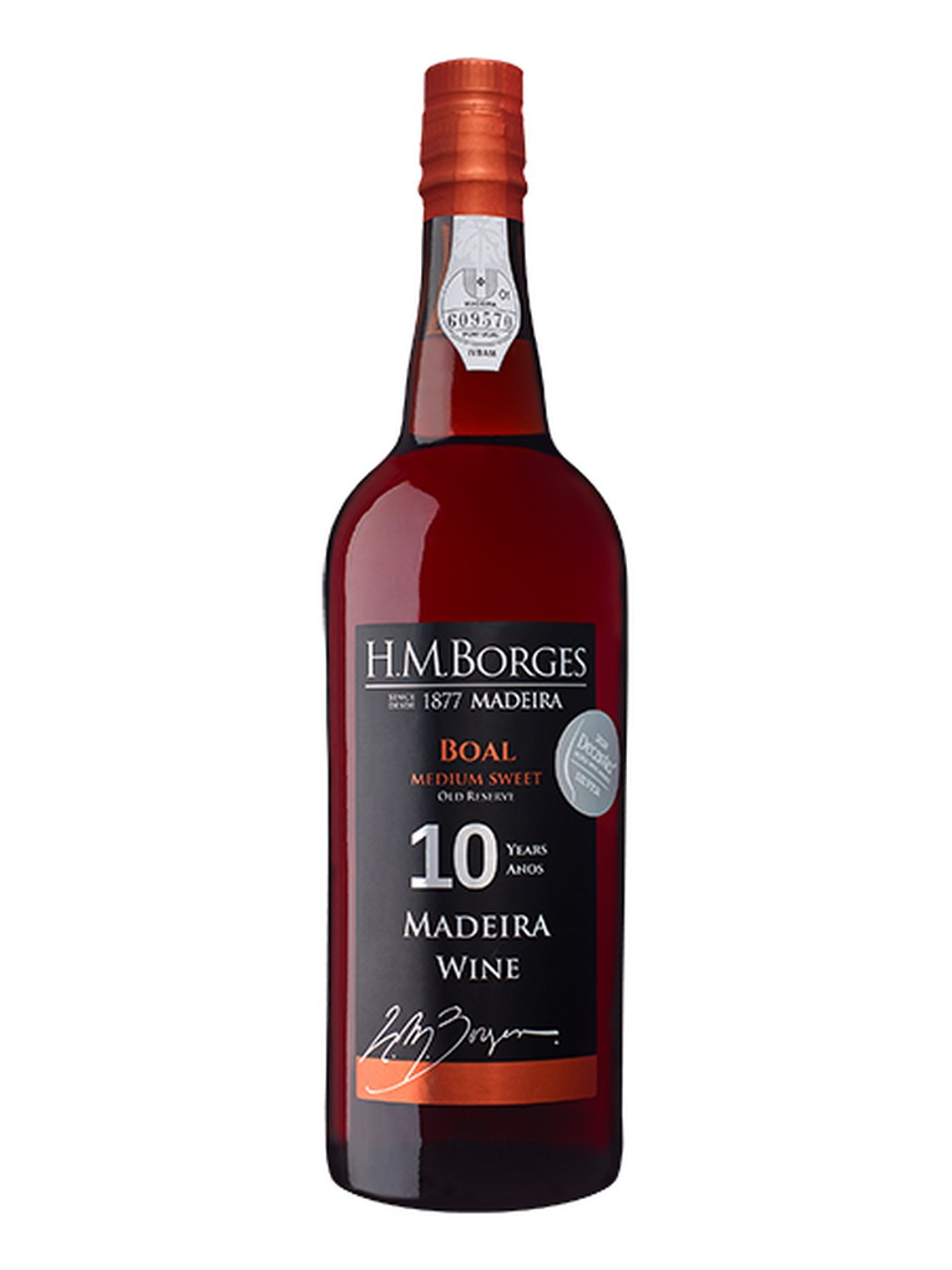 H.M. Borges Boal 10 Anos Meio Doce Madeira 75cl 1
