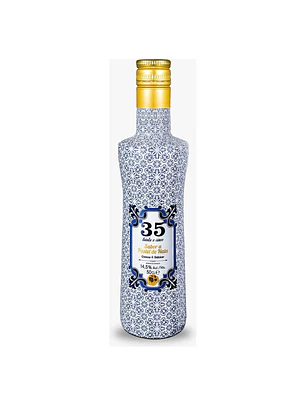 Licor 35 Creme Pastel Nata Garrafa Azulejo 50Cl