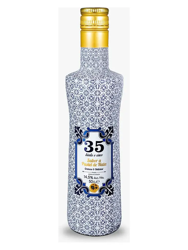 Licor 35 Creme Pastel Nata Garrafa Azulejo 50Cl 1