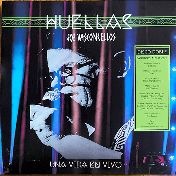 Joe Vasconcellos - Huellas Una Vida En Vivo (2 LPs)