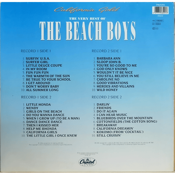 The Beach Boys - California Gold - The Very Best Of The Beach Boys (2 LP's) 2