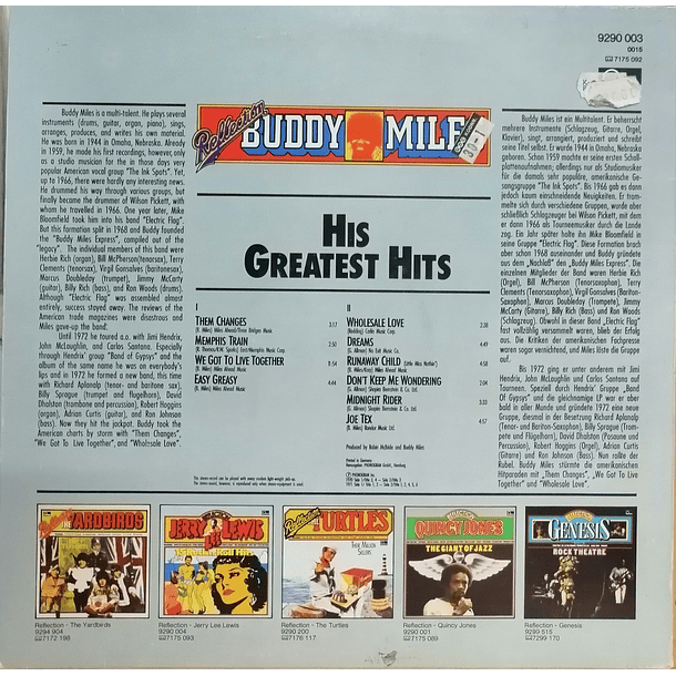 Buddy Miles - Reflection - His Greatest Hits 2